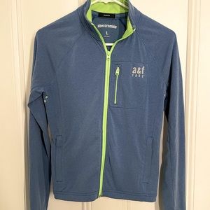 Blue Athletic Jacket Abercrombie(youth L/w’s small)sexy,workout,exercise,yoga